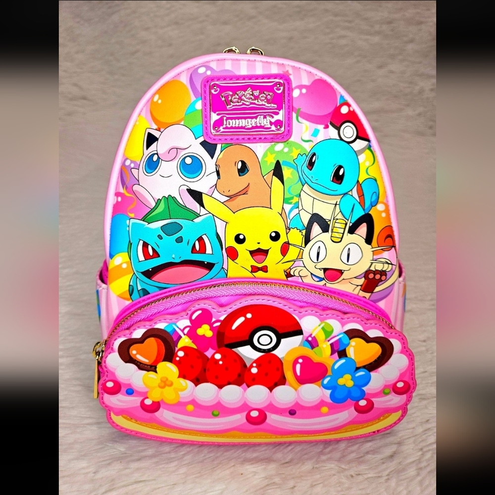Loungefly Pokemon Birthday Characters mini Backpack